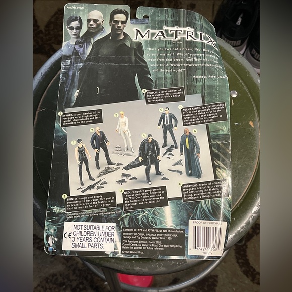 TRINITY The Matrix The Film 🎥 Action Figure 🍿1999 N2Toys 90s Film  Warner Bros - Picture 8 of 11